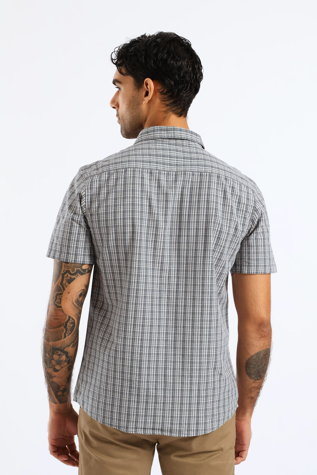 Check Regular Shirt - Grey
