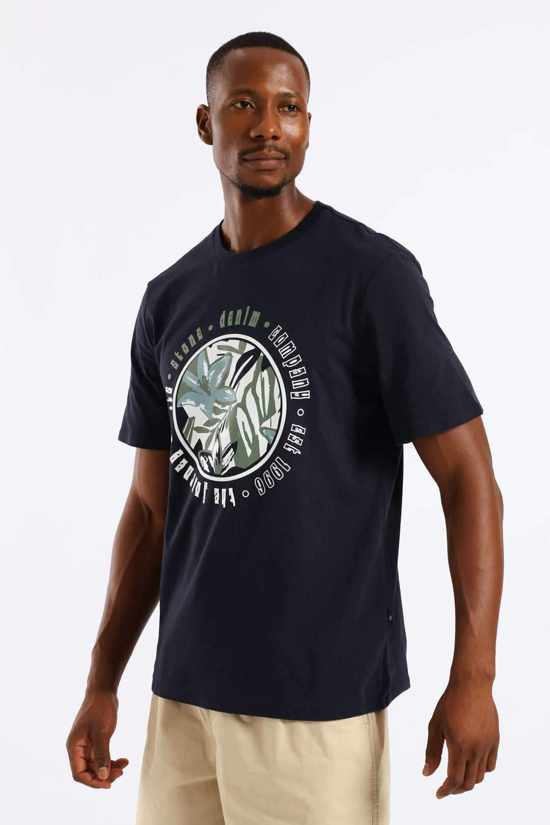 Tropical Journey Tee - Navy