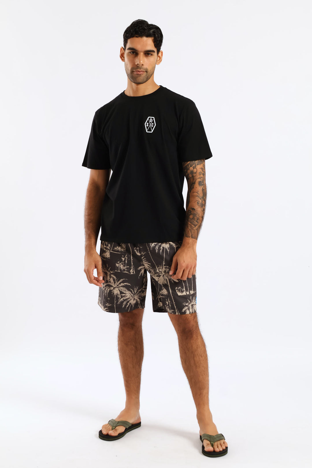 Palm Swim Short - Grey