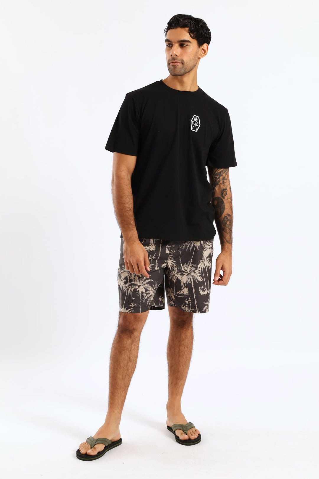 Tread Front & Back Tee - Black