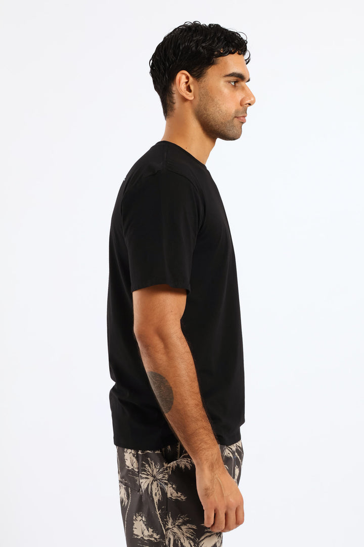 Tread Front & Back Tee - Black