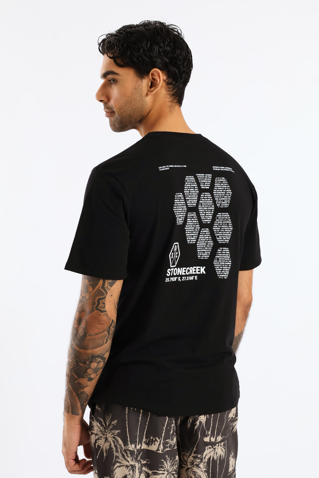 Tread Front & Back Tee - Black