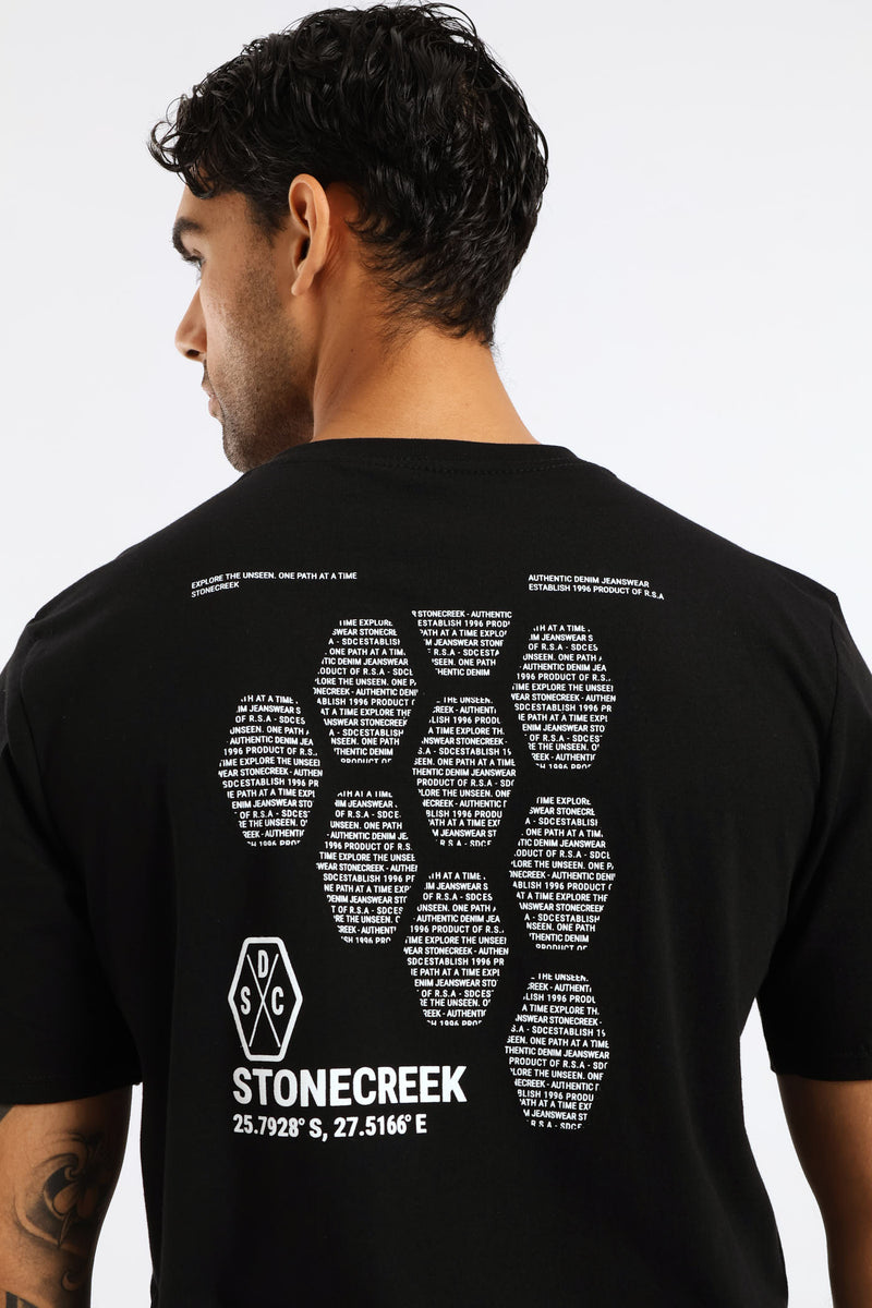 Tread Front & Back Tee - Black
