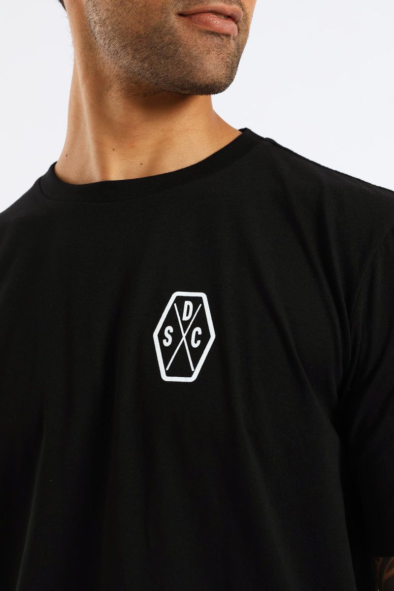 Tread Front & Back Tee - Black