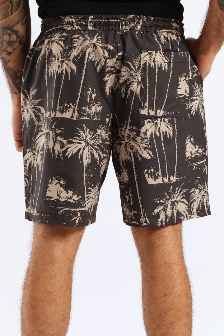 Palm Swim Short - Grey