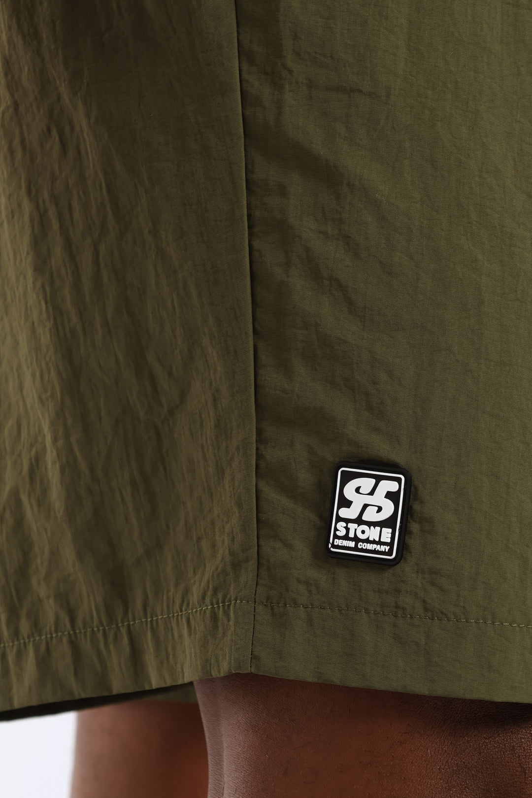 Side Print Swim Short - Olive