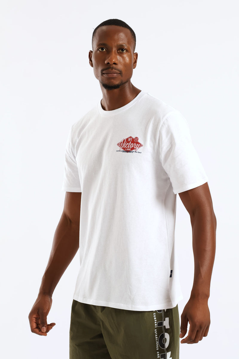 Victory Classic Car Front & Back Tee - White