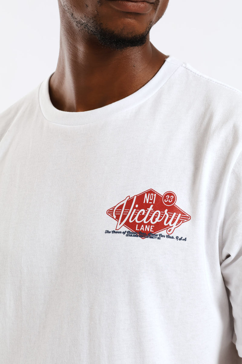 Victory Classic Car Front & Back Tee - White