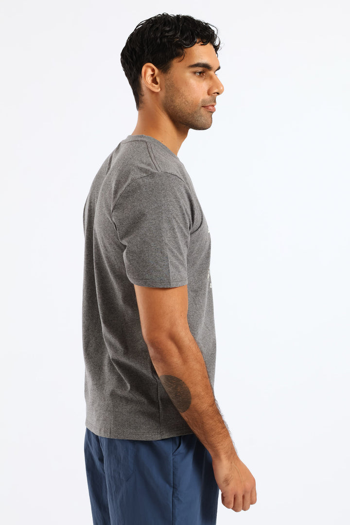 Vintage Legend Tee - Charcoal Melange