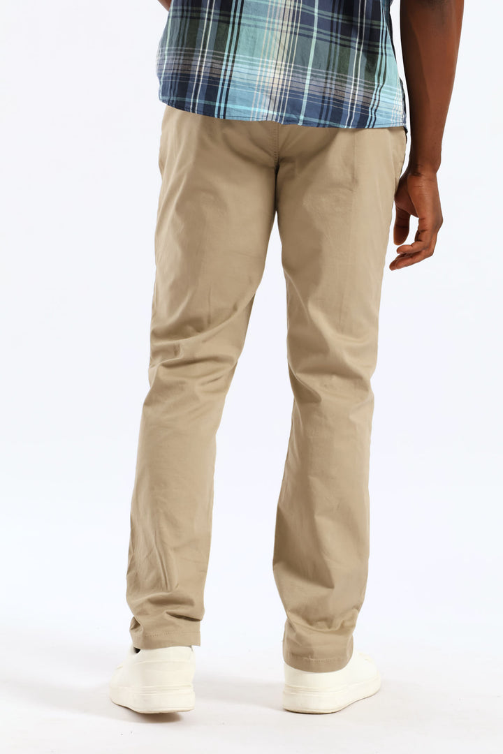 Basic Straight Stretch Chino - Stone