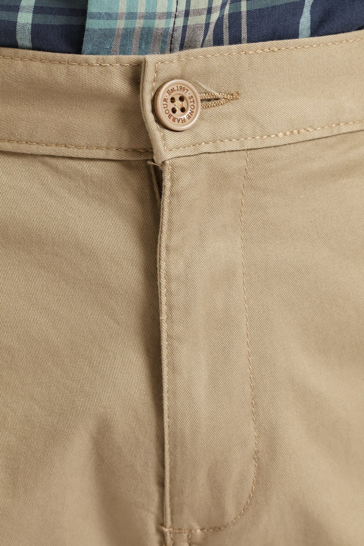 Basic Straight Stretch Chino - Stone