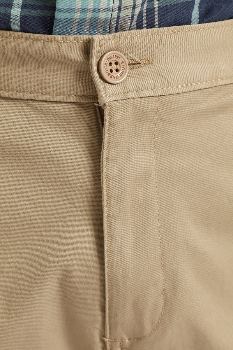 Basic Straight Stretch Chino - Stone