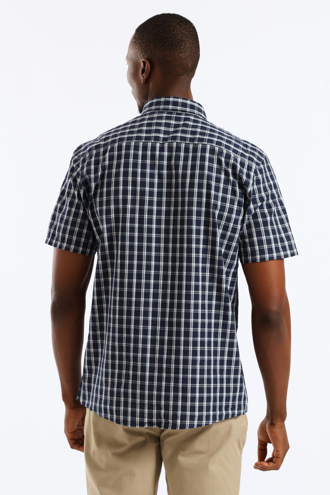 Button Down Check Shirt - Navy/Sage