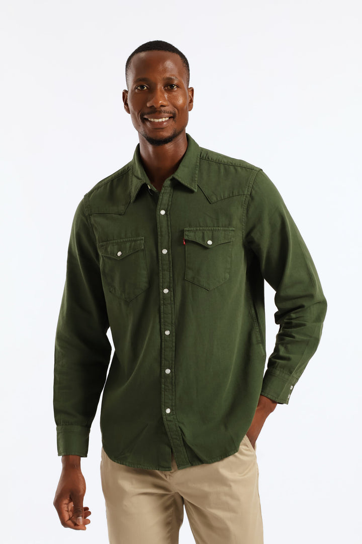 Classic Western Shirt - Green