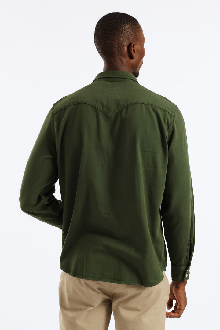 Classic Western Shirt - Green
