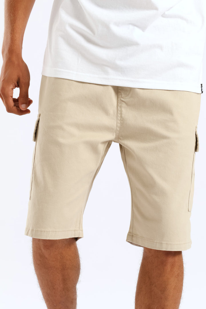 Basic Cargo Shorts - Light Stone