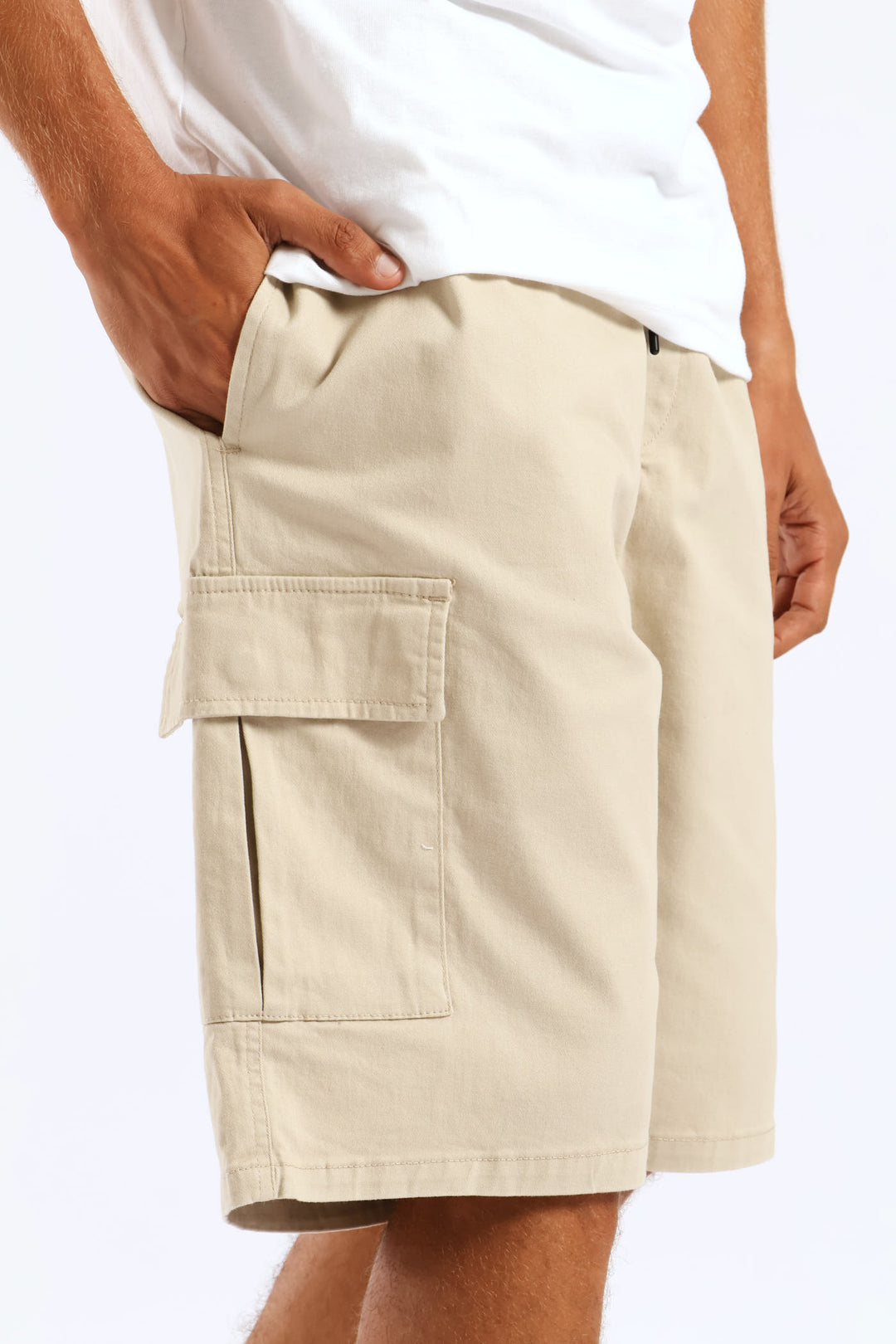 Basic Cargo Shorts - Light Stone