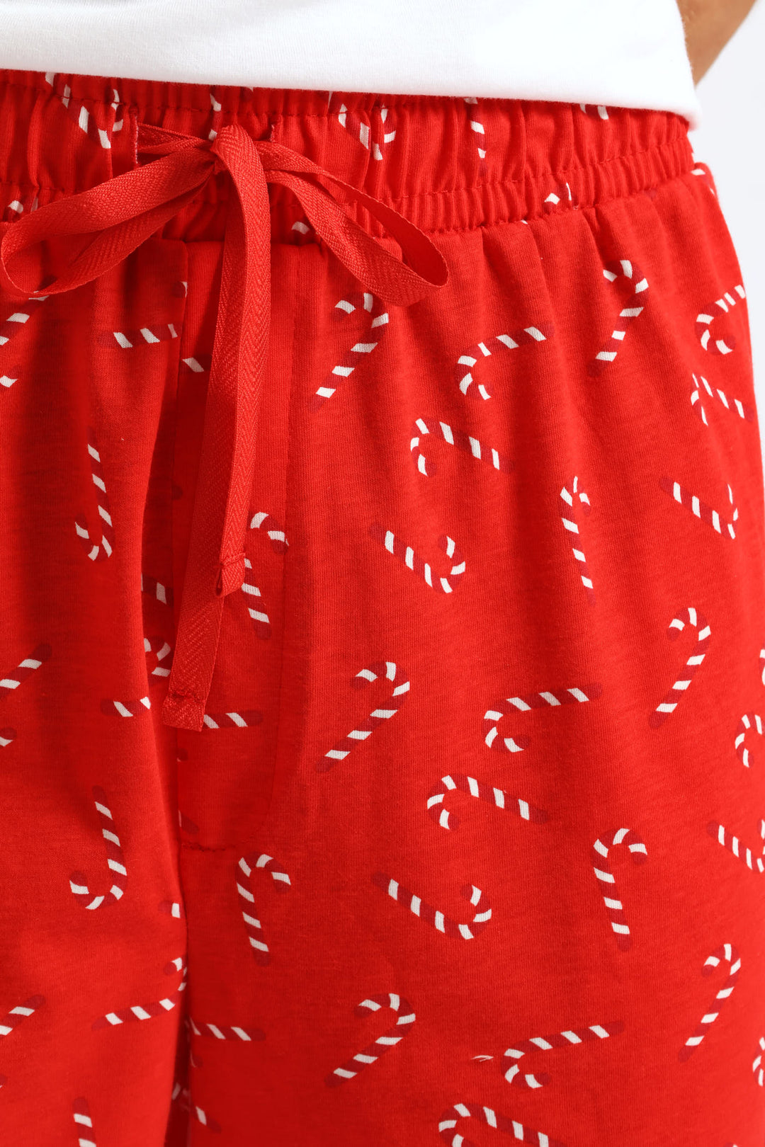 Christmas Knit Shorts - Red/White