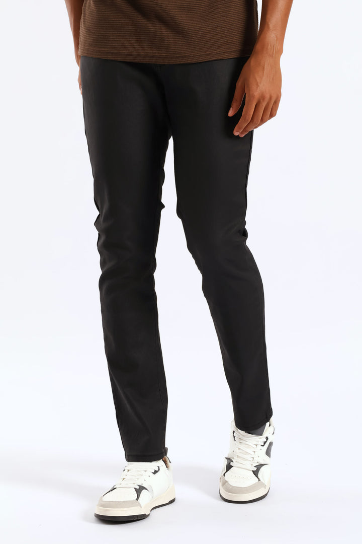Skinny Wax Denim - Black