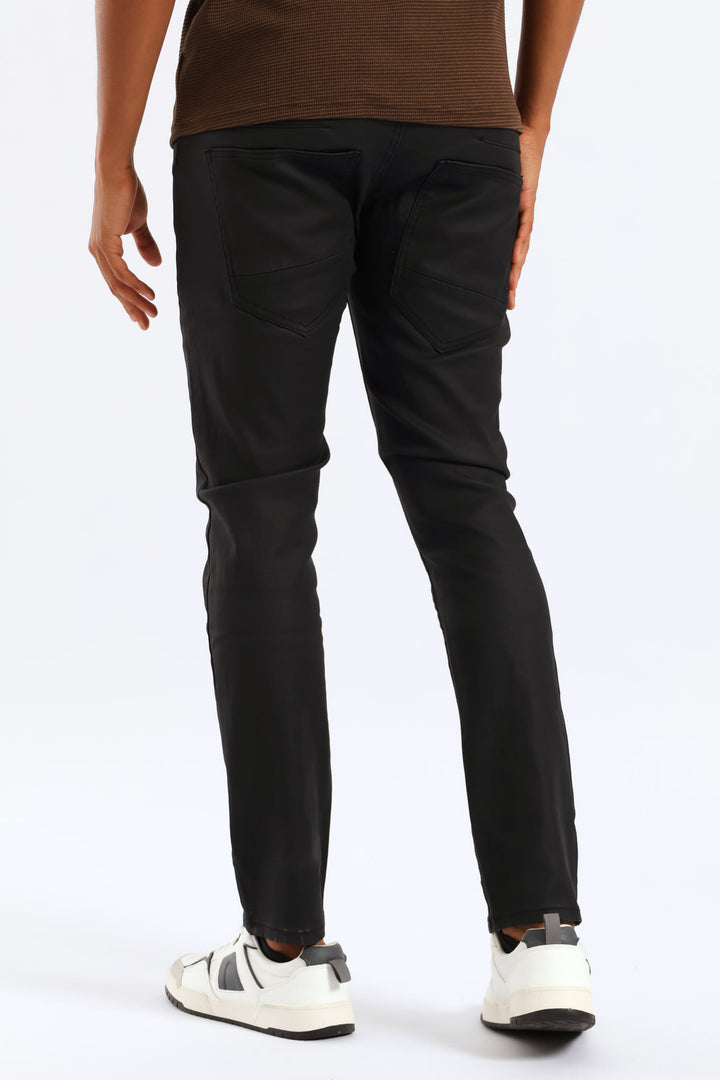 Skinny Wax Denim - Black