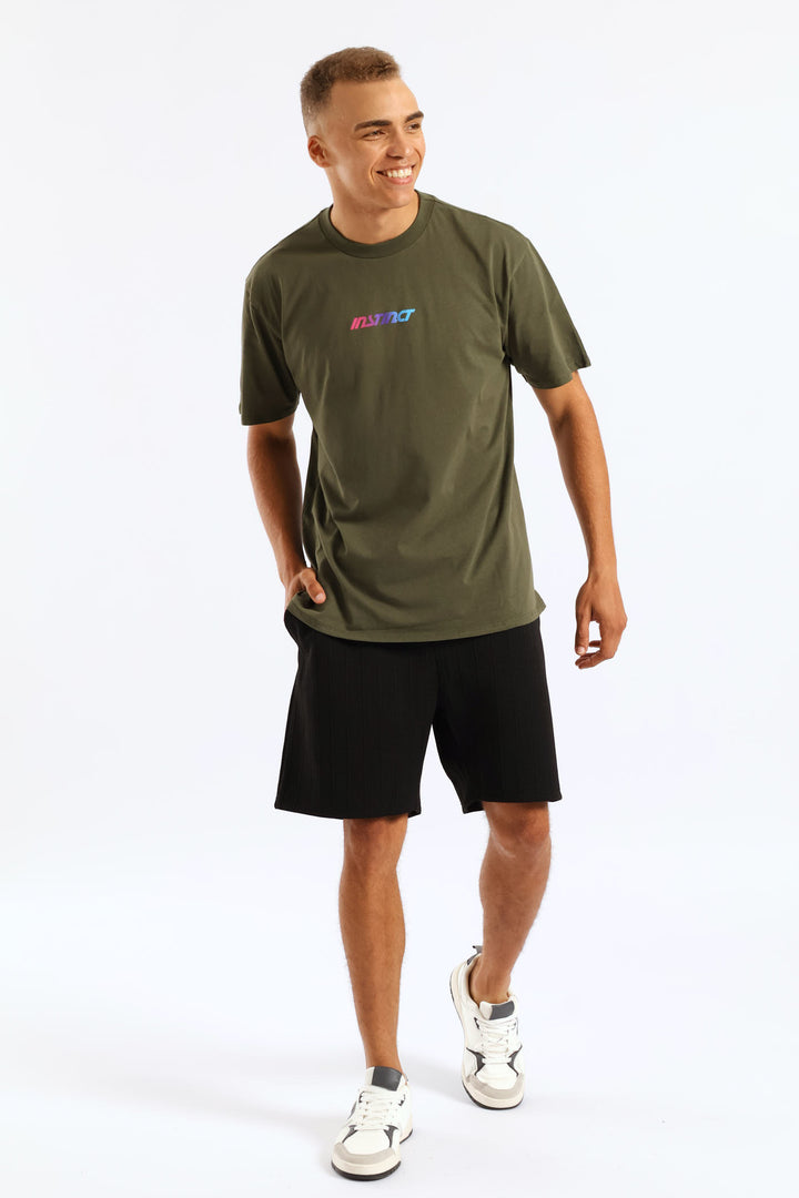 Gradient Logo Tee - Fatigue