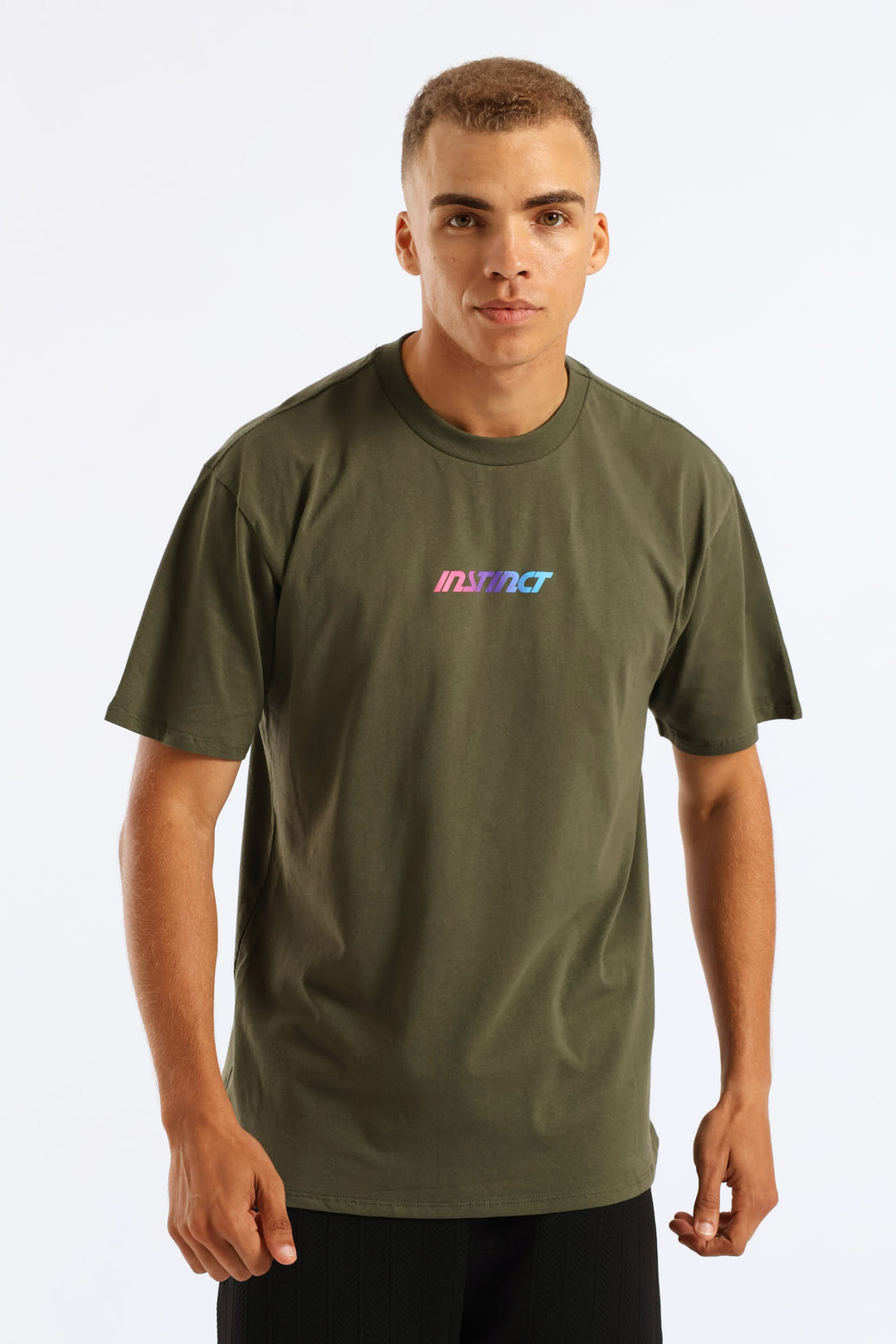 Gradient Logo Tee - Fatigue