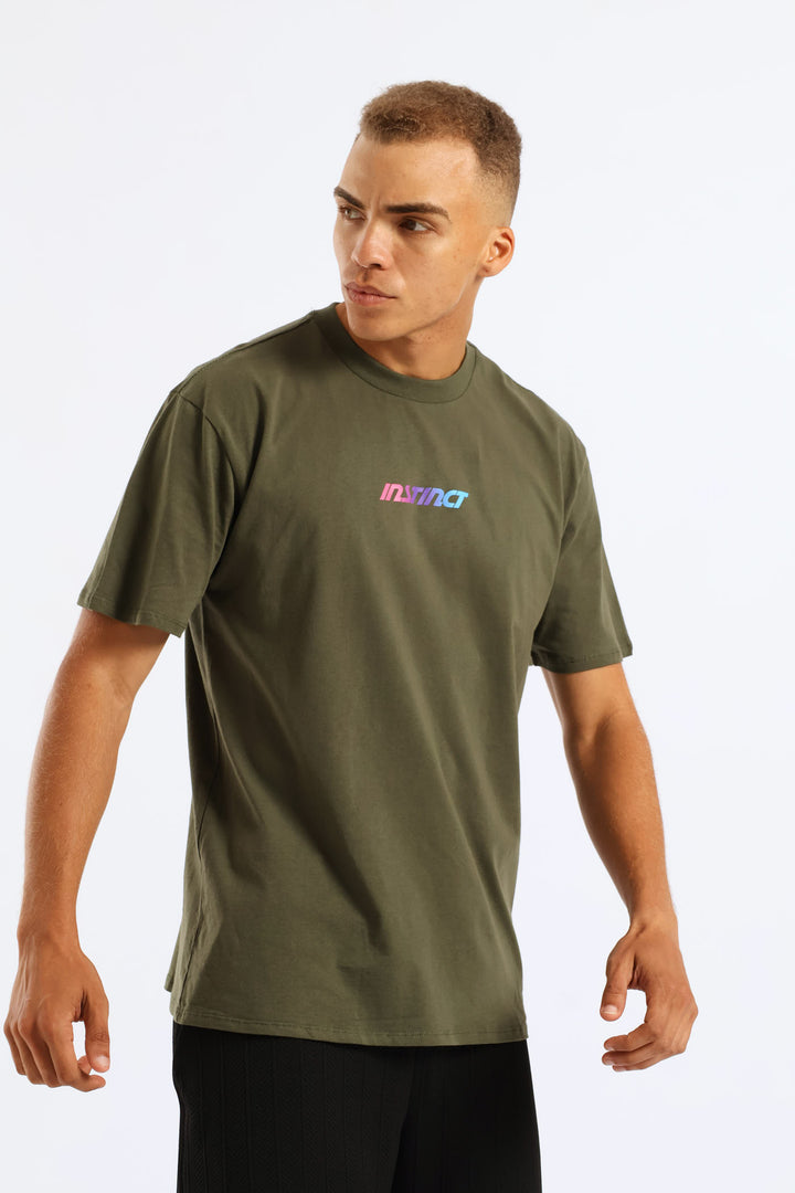 Gradient Logo Tee - Fatigue