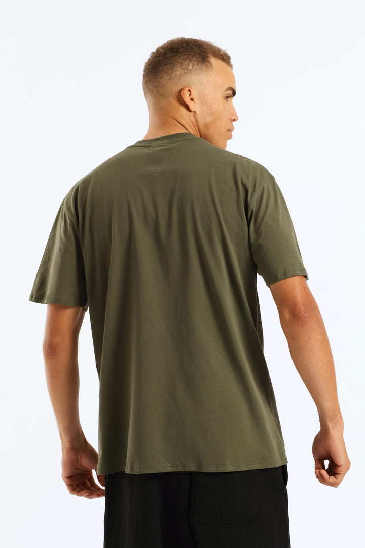 Gradient Logo Tee - Fatigue