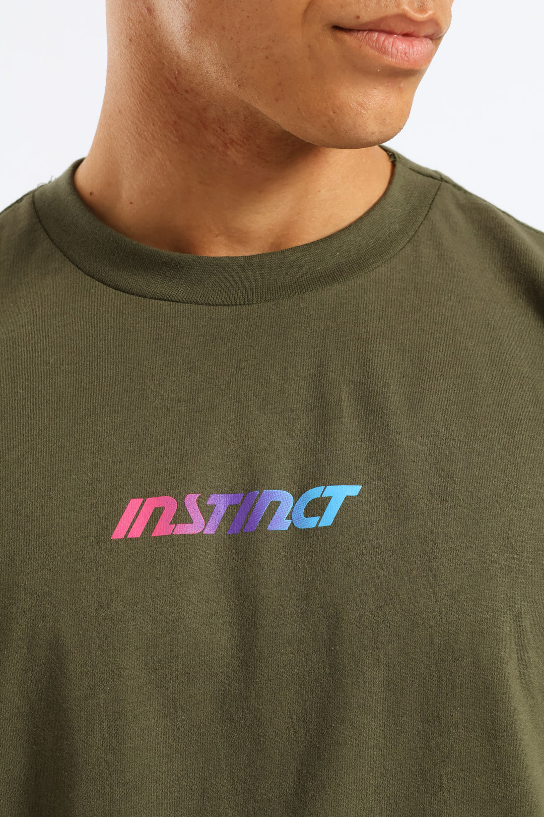 Gradient Logo Tee - Fatigue