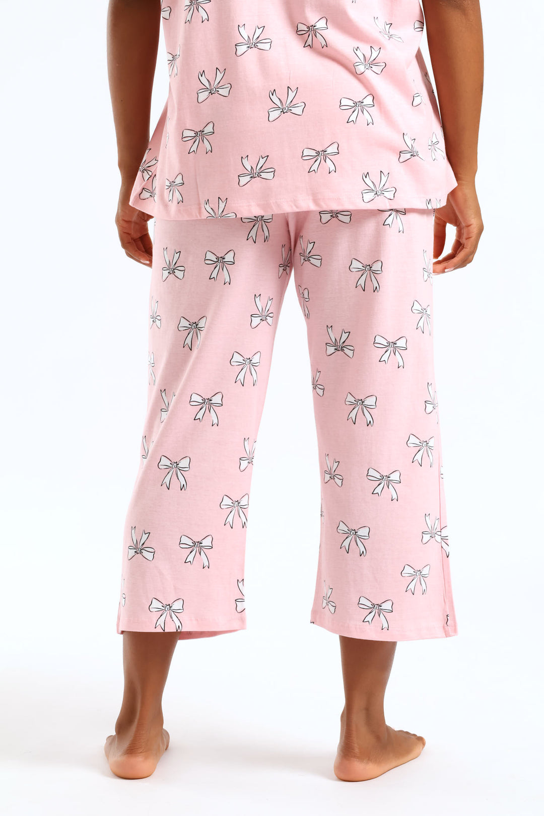 Bows Capri Pant - Pink