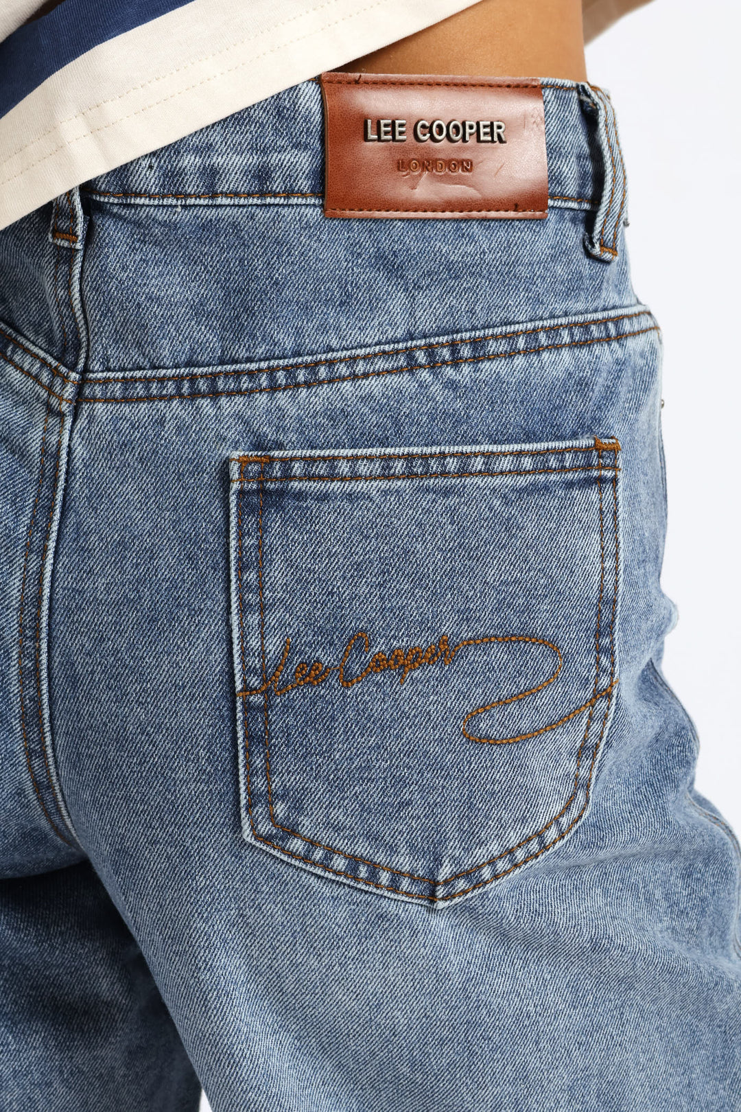 Barrel Leg Denim - Mid Wash