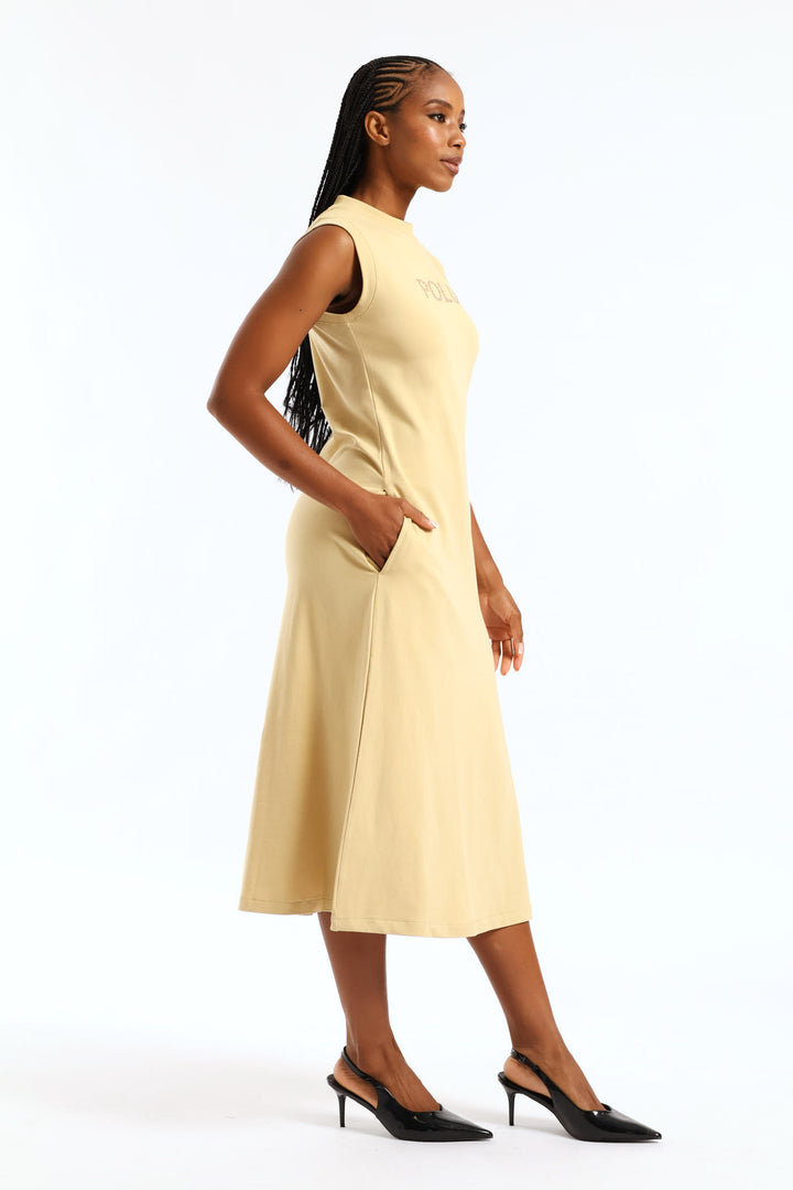 Mila Casual Dress - Stone