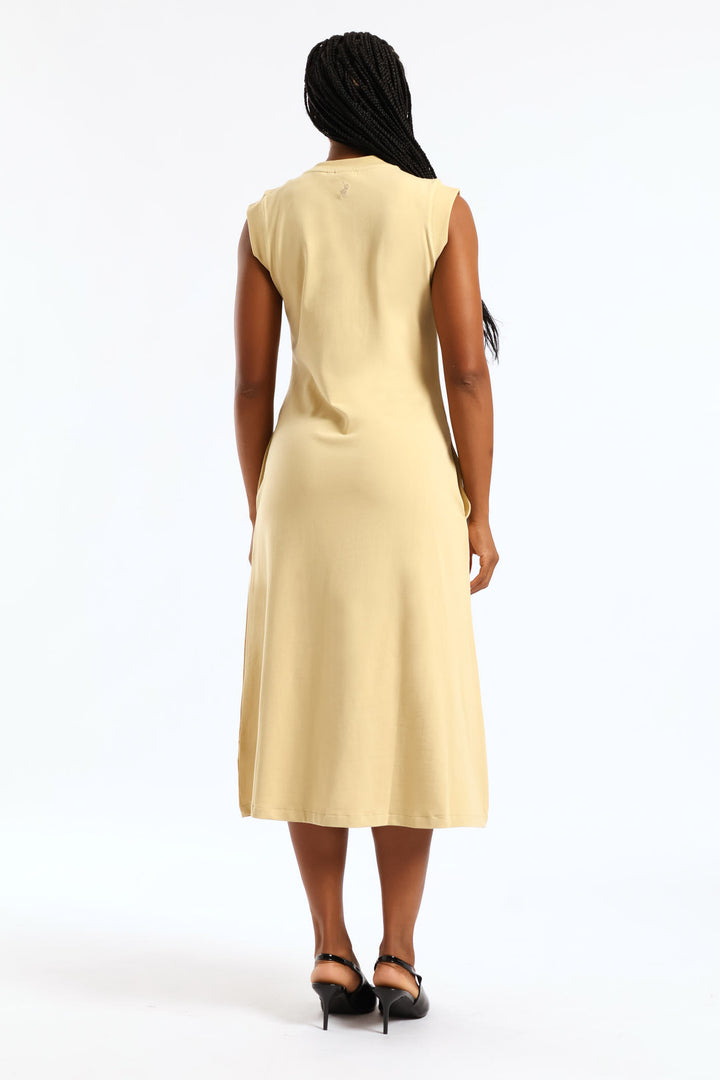 Mila Casual Dress - Stone