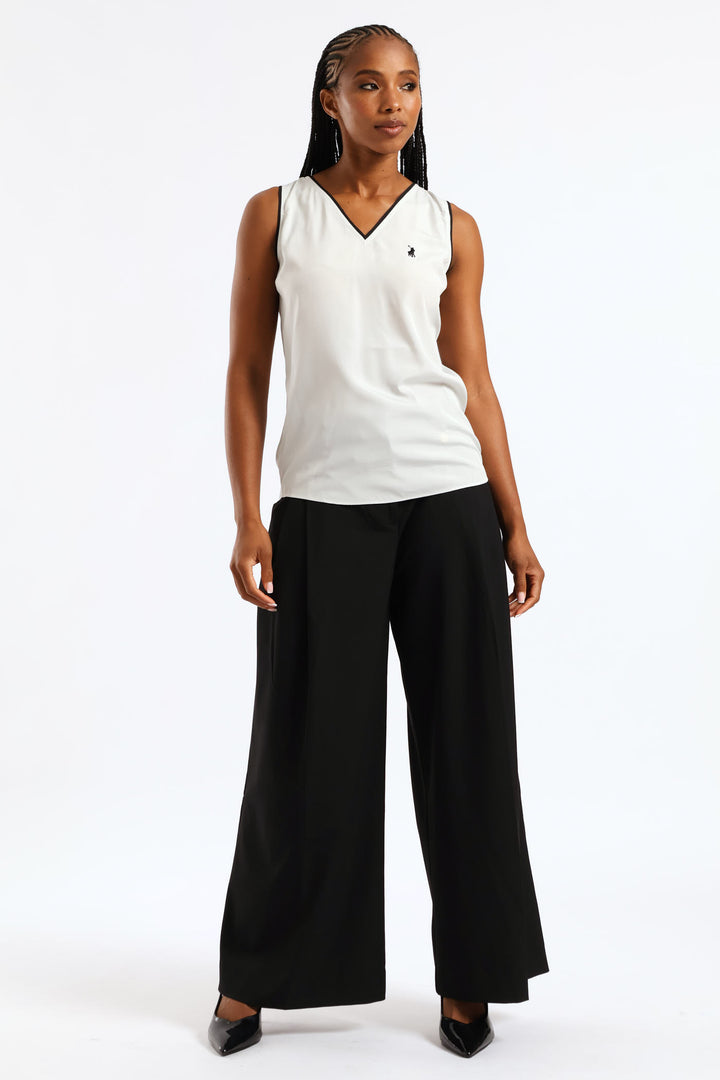 Anna V-Neck Blouse - Sage