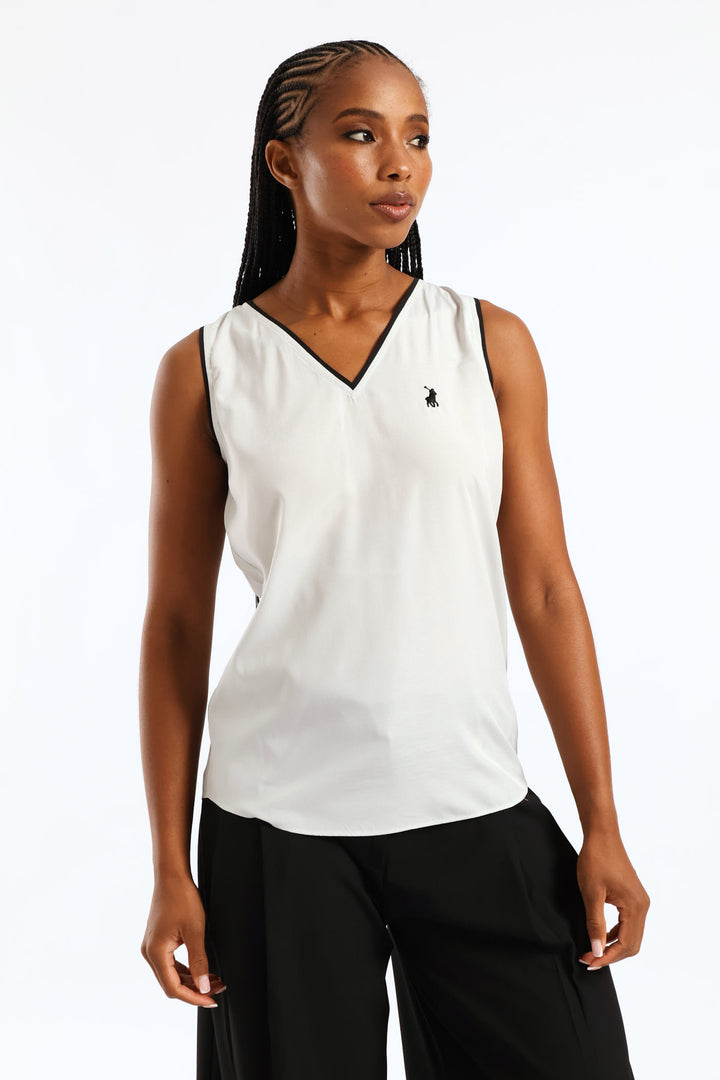 Anna V-Neck Blouse - Sage