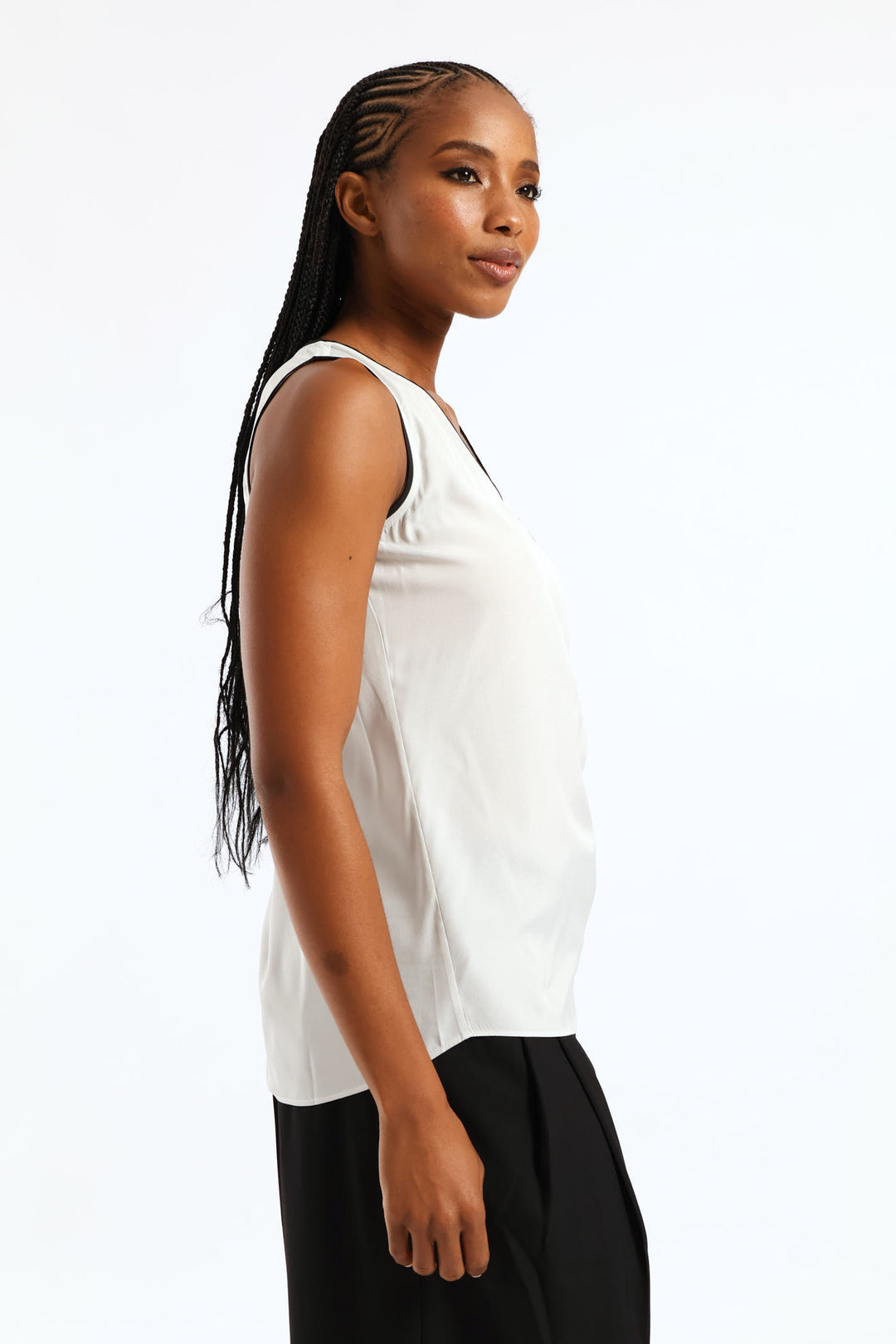 Anna V-Neck Blouse - Sage