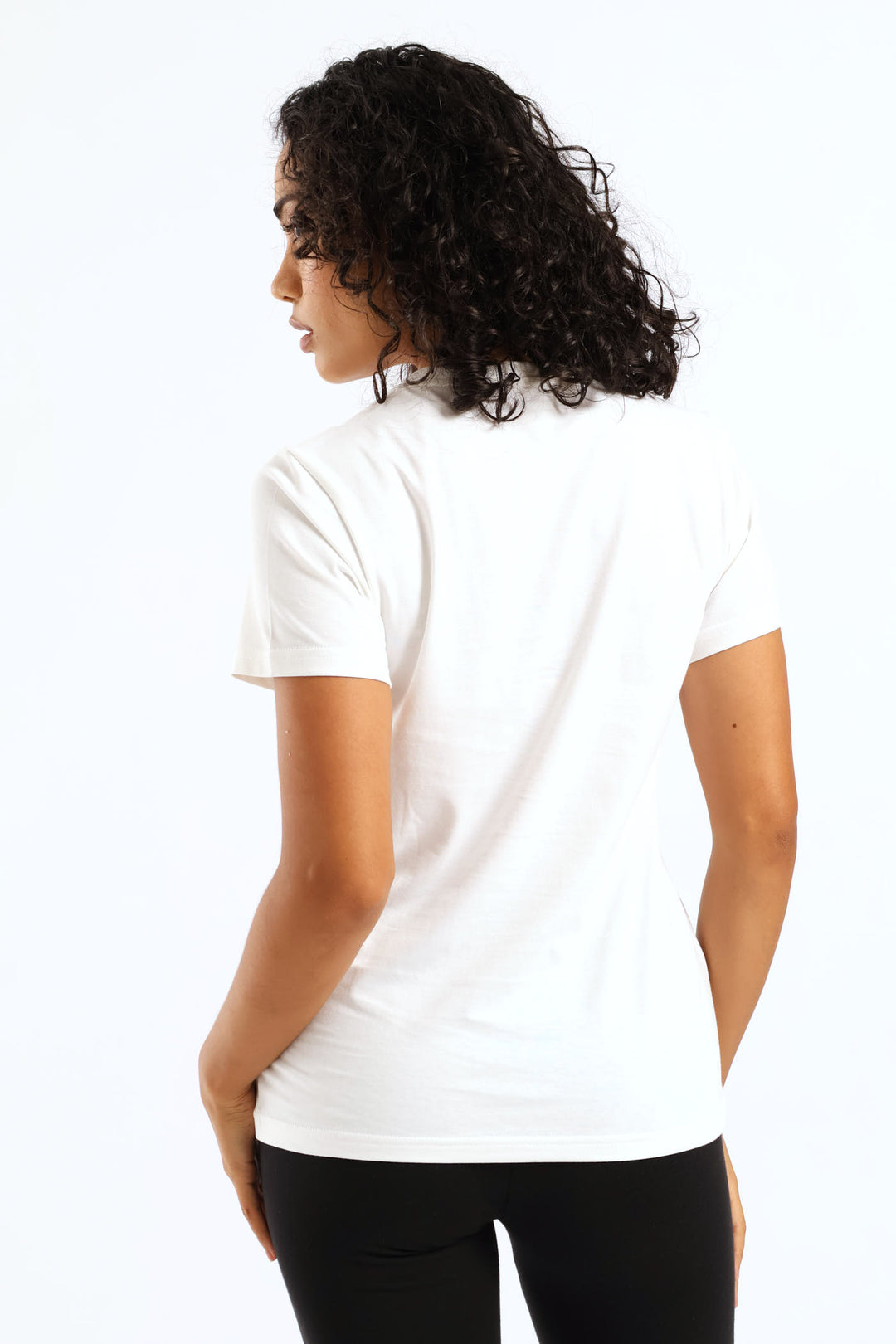 Graphics Floral Cat Logo Tee - White