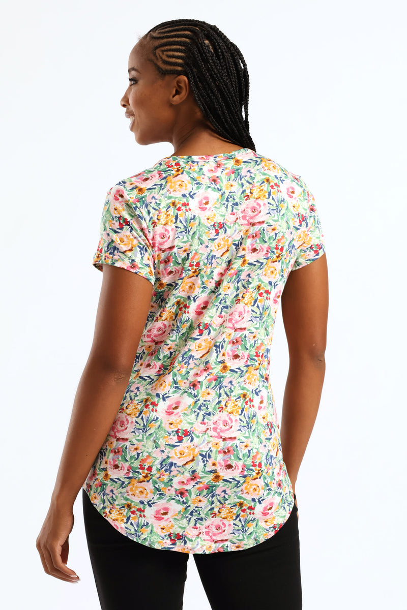 Printed Pocket Tee - Multi