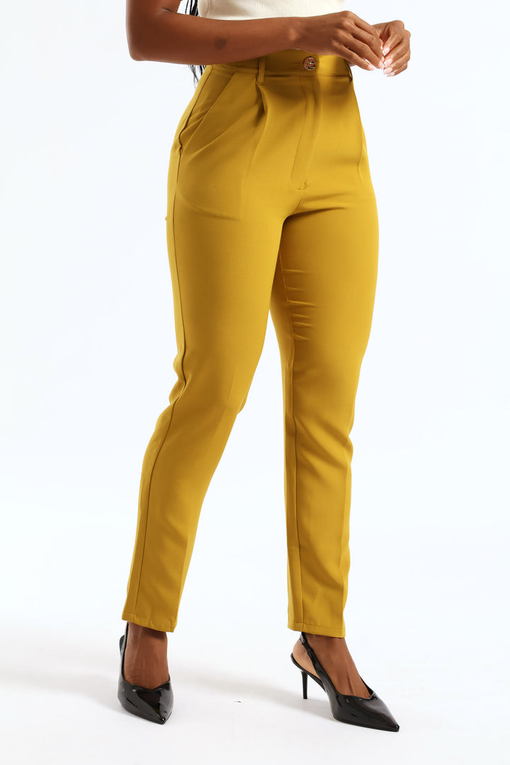 Release Pleat Tapered Leg Pant - Chartreuse
