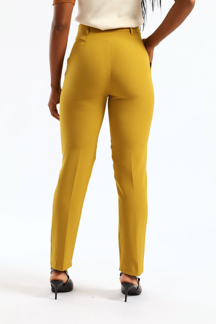 Release Pleat Tapered Leg Pant - Chartreuse