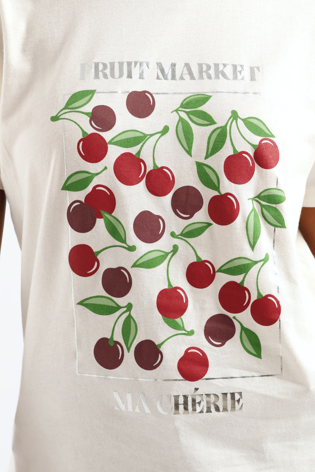 Ma Cherie Fruit Market Tee - Cream