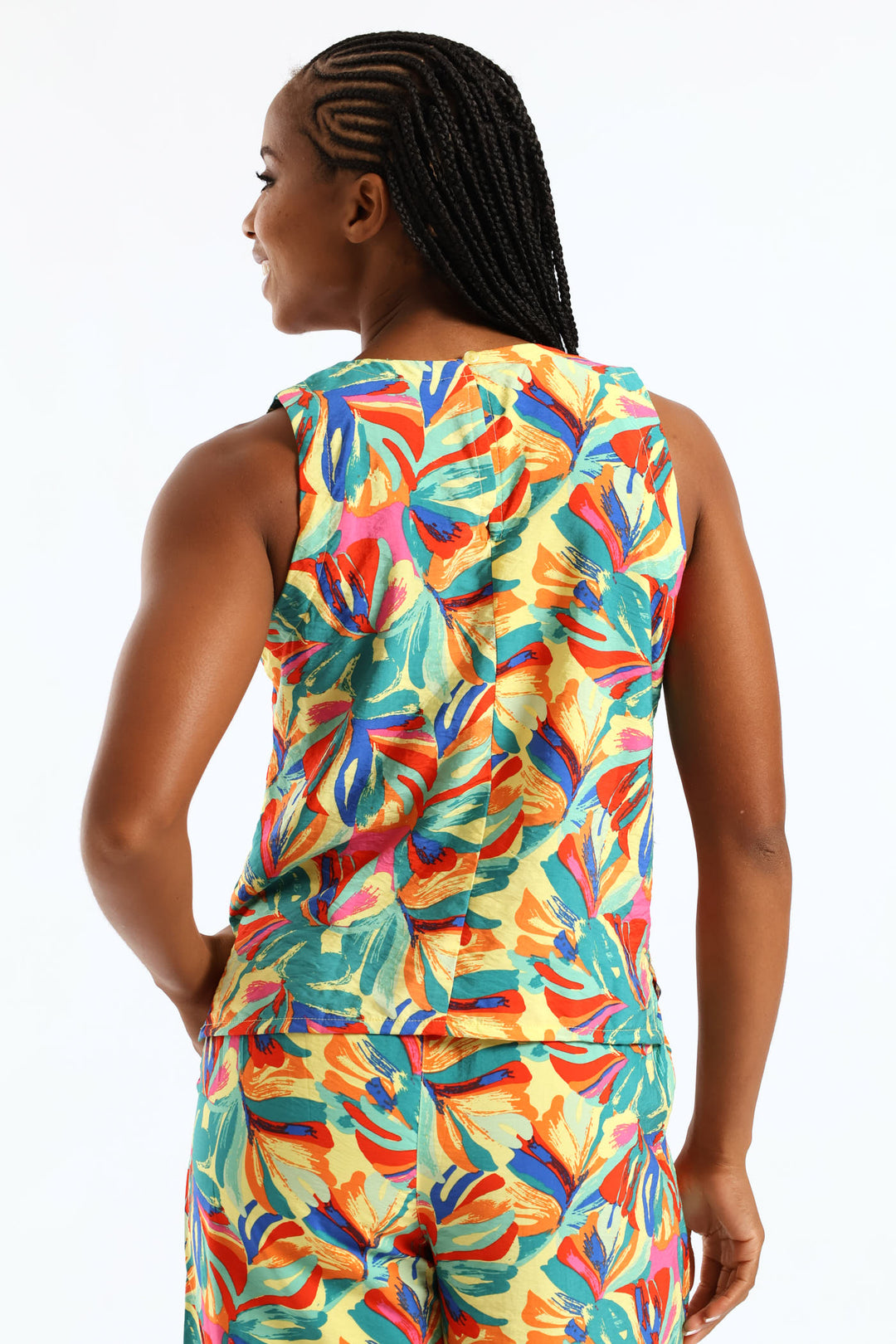 Carnival Print Shell Tank - Multi