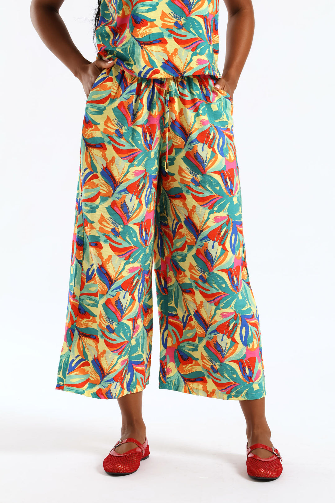 Pull On Carnival Culotte Pant - Multi