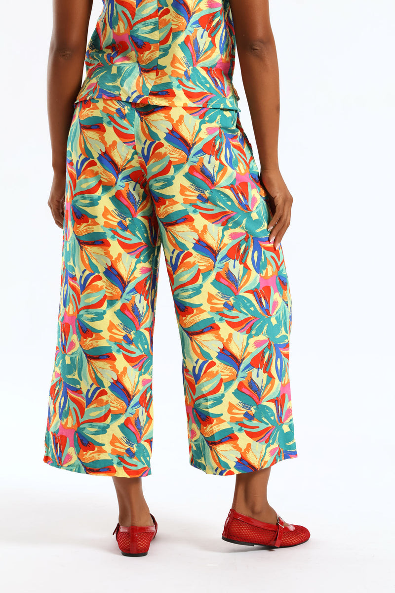 Pull On Carnival Culotte Pant - Multi