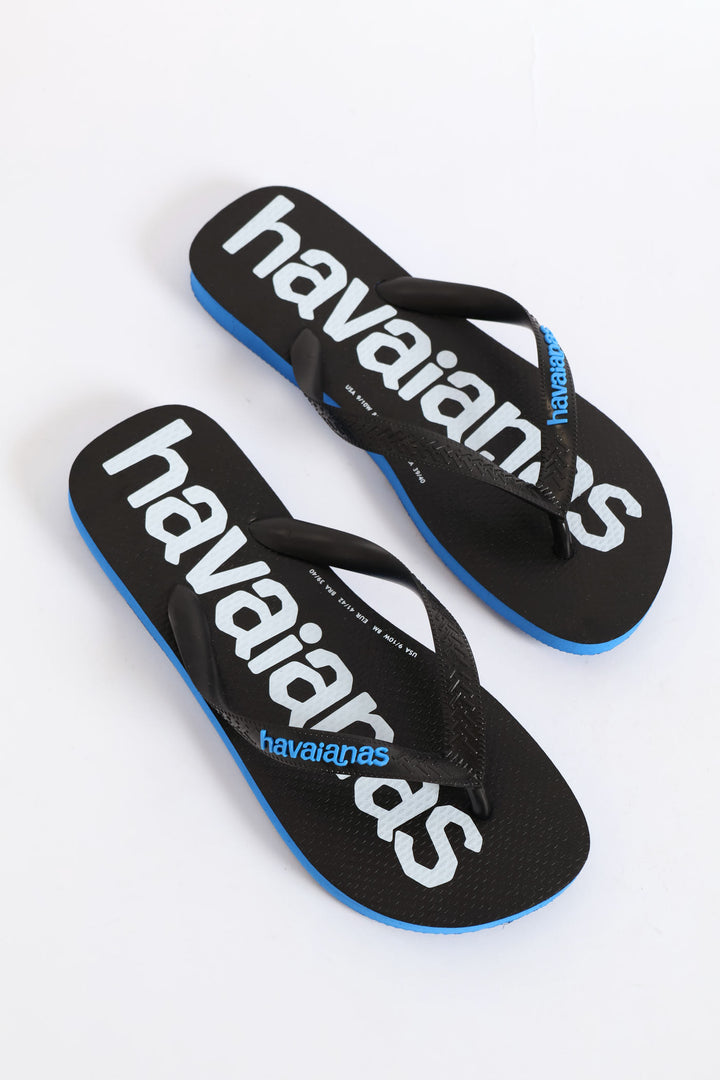 Top Logo Mania 2 Flip Flop - Black/White