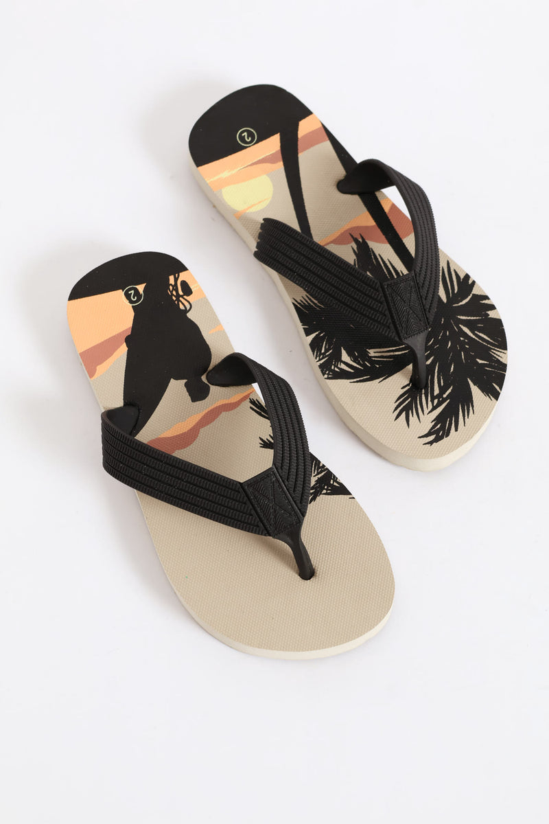 Boys Surfer Thong Sandal - Stone