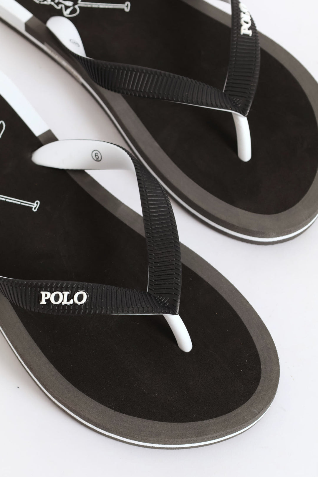 Big Pony Flip Flop - Black/White