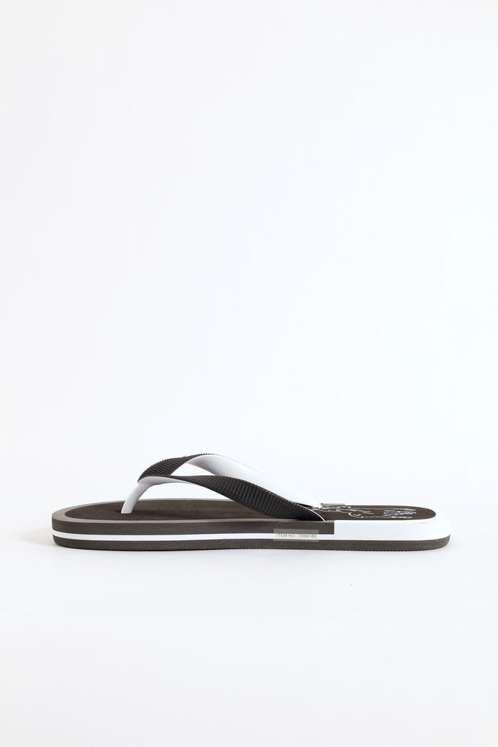 Big Pony Flip Flop - Black/White