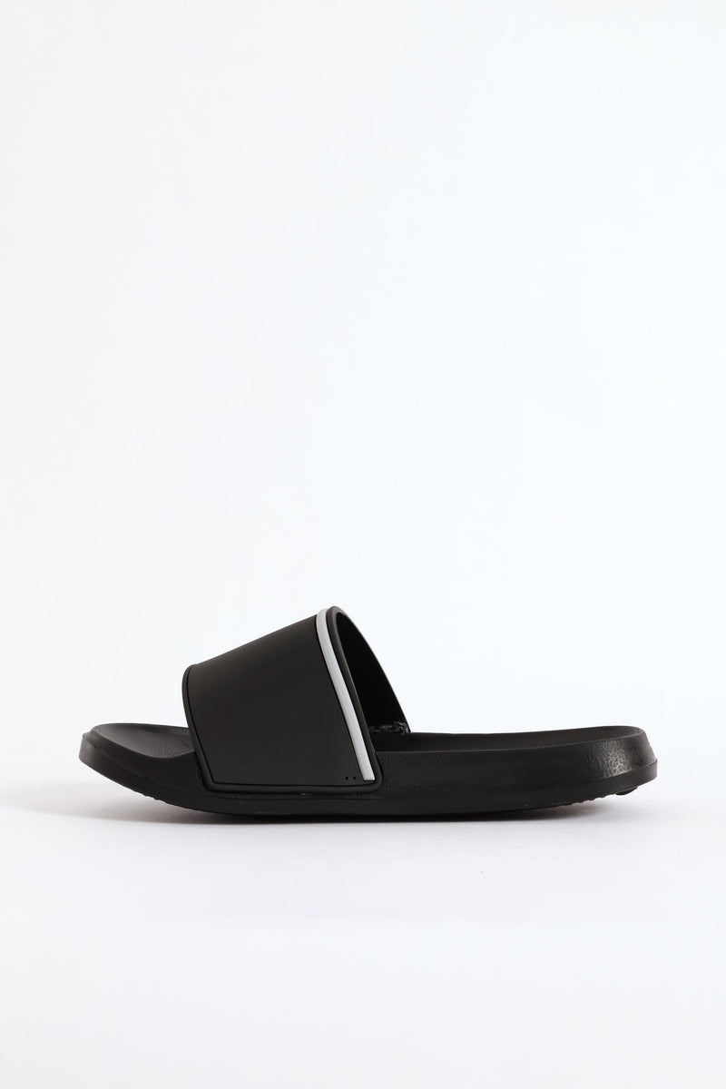 Boys Rubber Vamp Pool Slide - Black