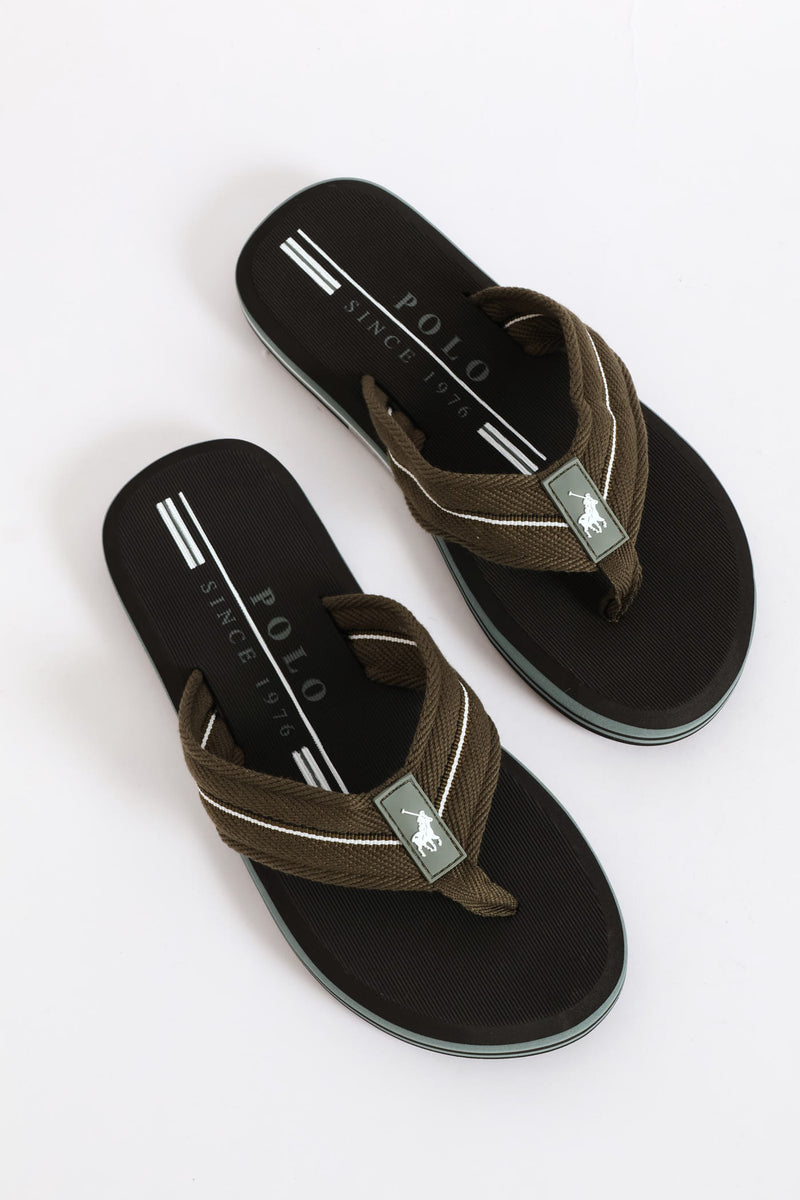 Heritage Wide Vamp Sandal - Black